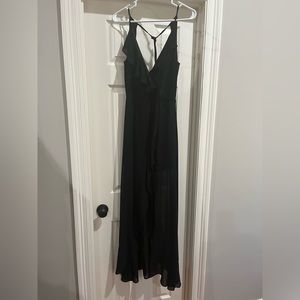 Black hi-low dress